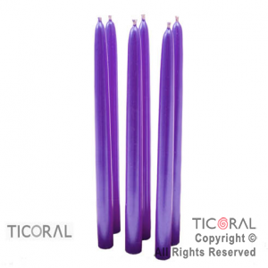 VELA 2267 VELON VIOLETA CUMPLEA�OS x 6